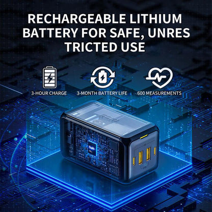 Oplaadbare Pols Bloeddrukmeter – LED Touchscreen, Spraakfunctie & Geheugen voor 198 Metingen