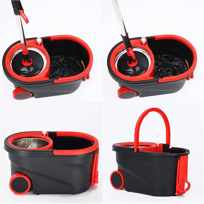 2-in-1 Turbo Microvezel Navul-Mopkop – Eenvoudig & Hygienisch Vloeren Reinigd