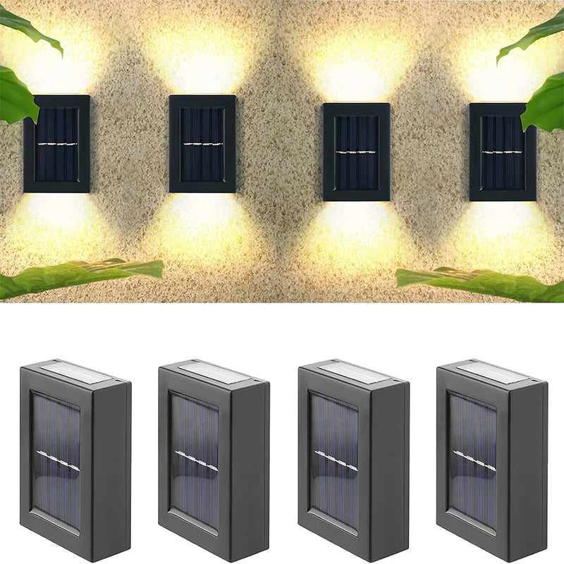 Solar LED Spotlights voor Buiten – IP65 Waterdicht – Tuinverlichting 