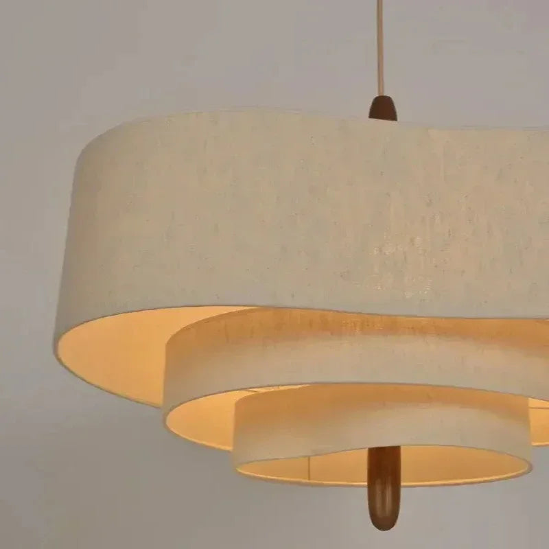 Hanglamp – Stoffen Japanse Designlamp – Retro Vintage Look – Eetkamer & Woonkamer