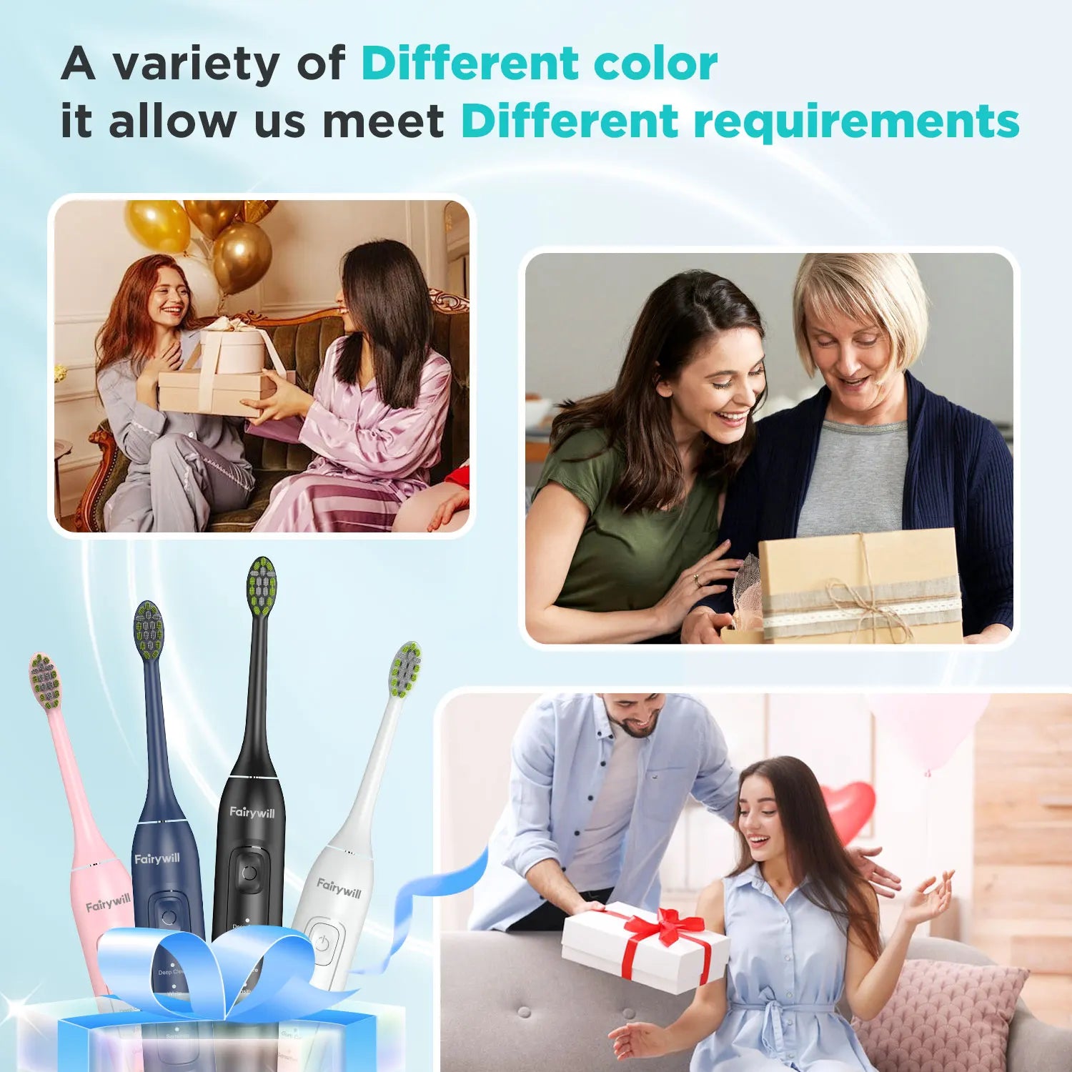 Elektrische Tandenborstel – Inclusief 8 Opzetborstels – 5 Poetsstanden – USB Oplaadbaar – Waterdicht IPX7